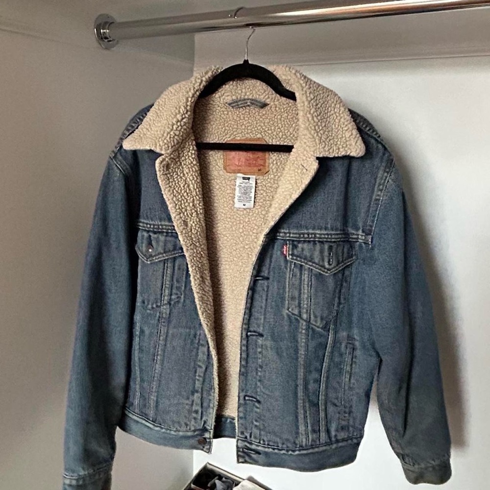 Levi's denim sherpa trucker jacket